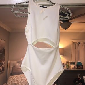 All white body suit